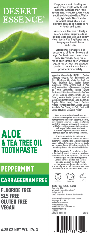 Product image for Aloe &amp; Tea Tree Oil Carrageenan Free Too.