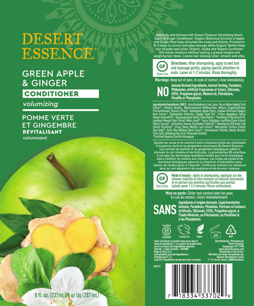 Product image for Apple Ginger Conditioner.