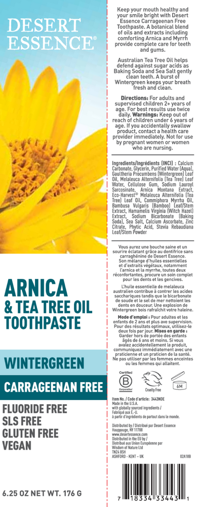 Product image for Arnica &amp; Tea Tree Oil Carrageenan Free T.