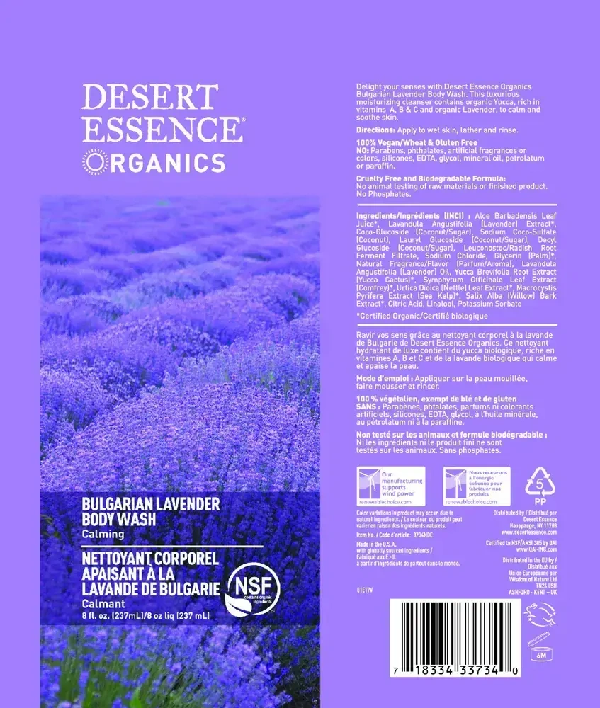 Product image for Bulgarian Lavender Body Wash.