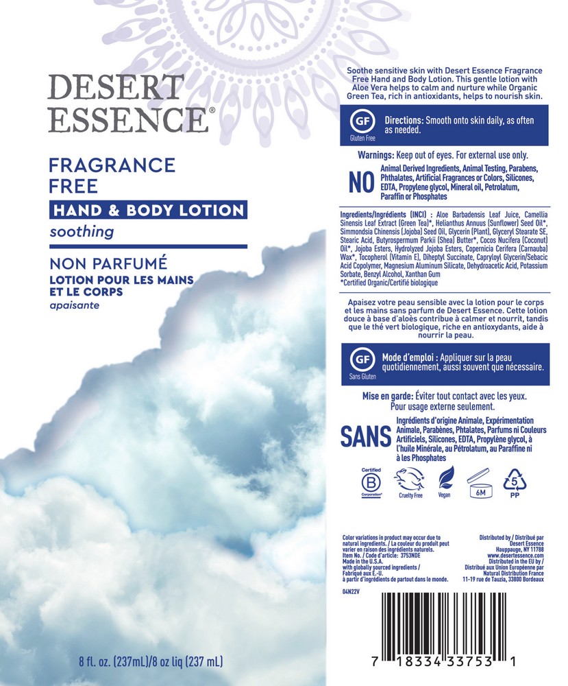 Product image for Fragrance Free Hand &amp; Body Lotion.