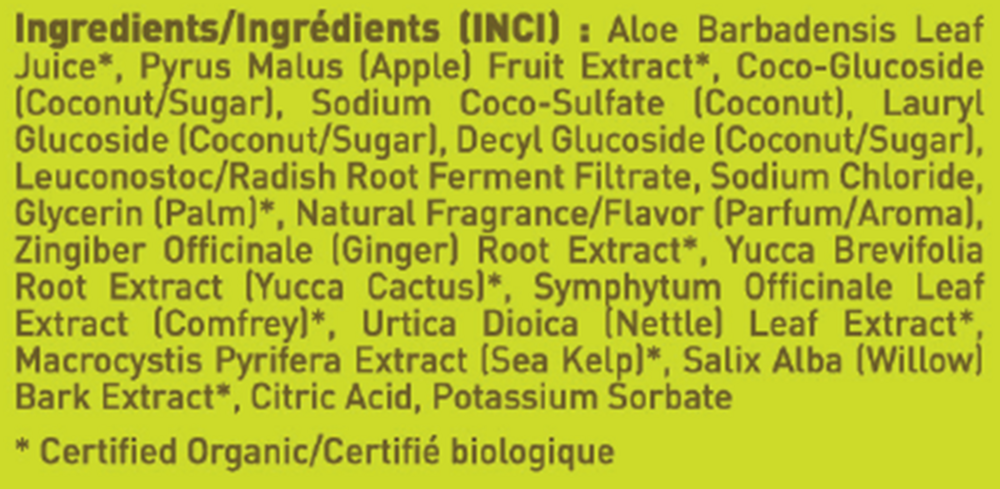 Product image for Green Apple &amp; Ginger Body Wash.