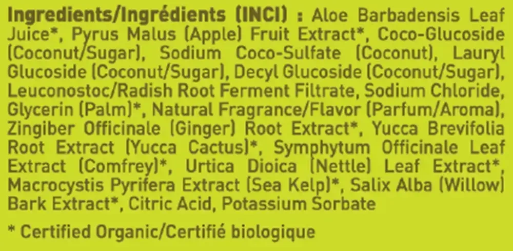Product image for Green Apple &amp; Ginger Body Wash.