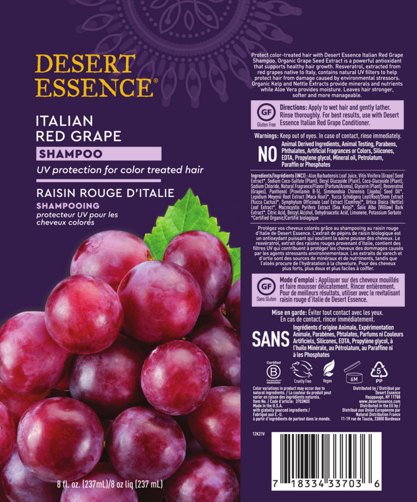 Product image for Italian Red Grape Shampoo.