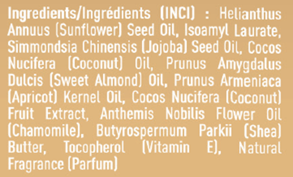 Product image for Jojoba Coconut Chamomile Body Oil Spray.