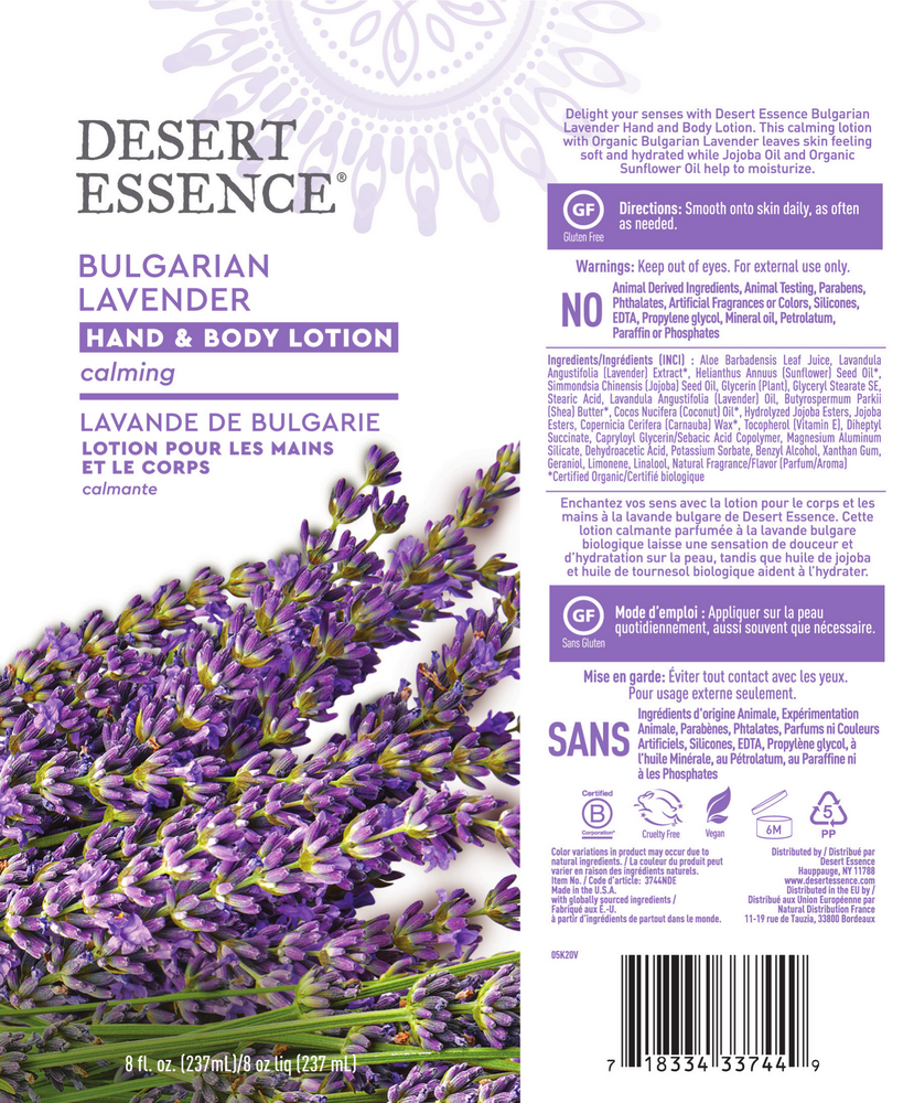 Product image for Lavender Hand &amp; Body Lotion.