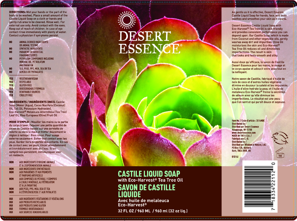 Product image for Liquid Castile Soap w/Tea Tree.