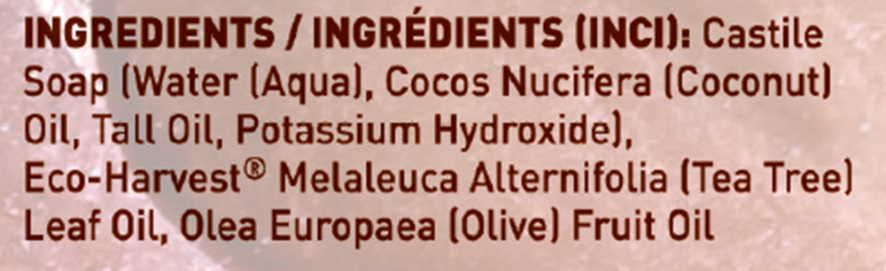 Product image for Liquid Castile Soap w/Tea Tree.