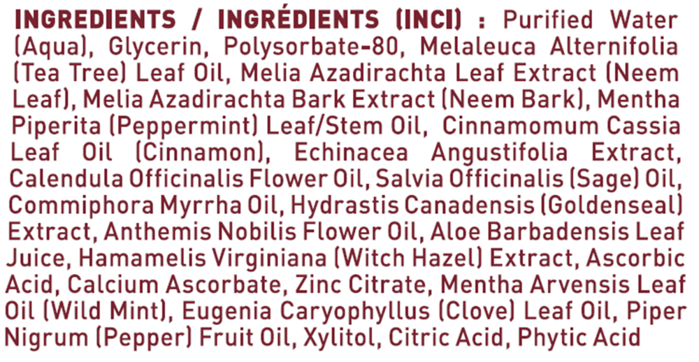 Product image for Neem Mouthwash Cinnamint.