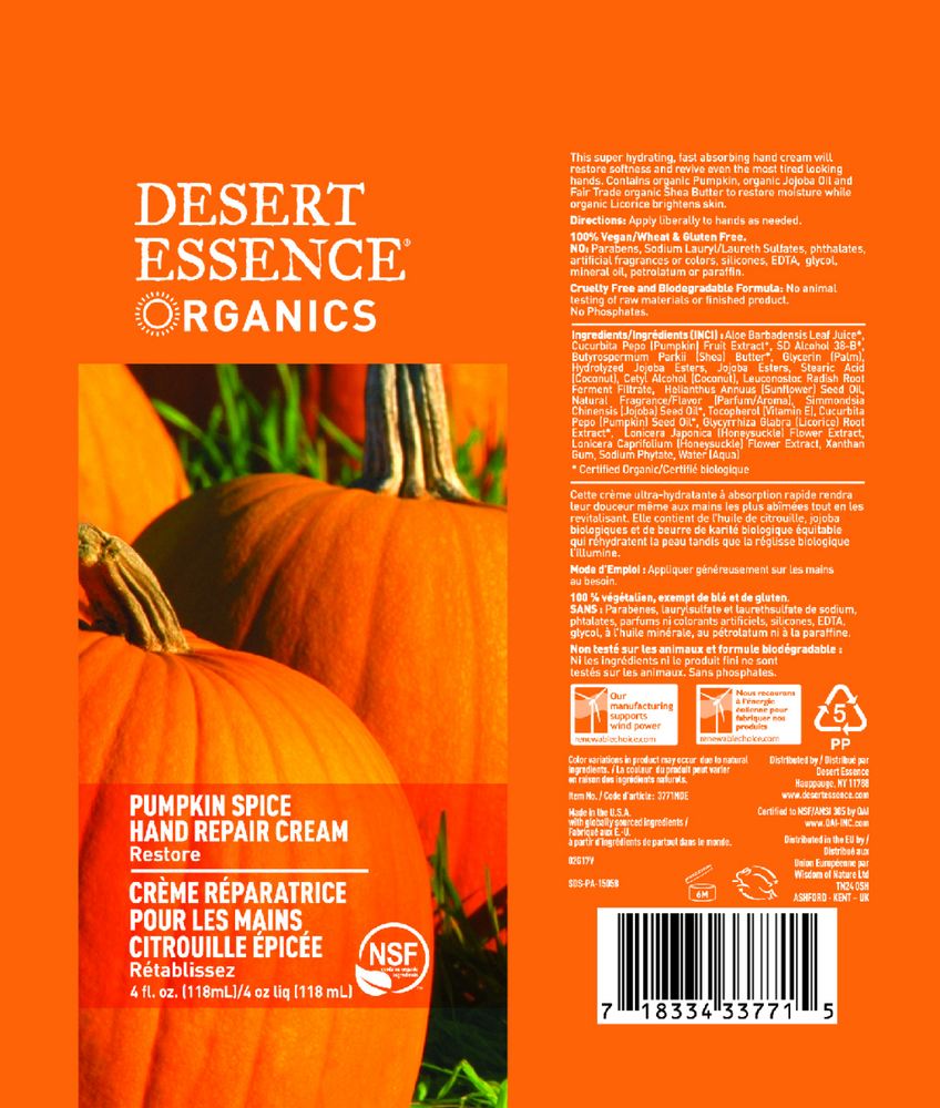 Product image for Pumpkin Spice Hand Repair Cream.