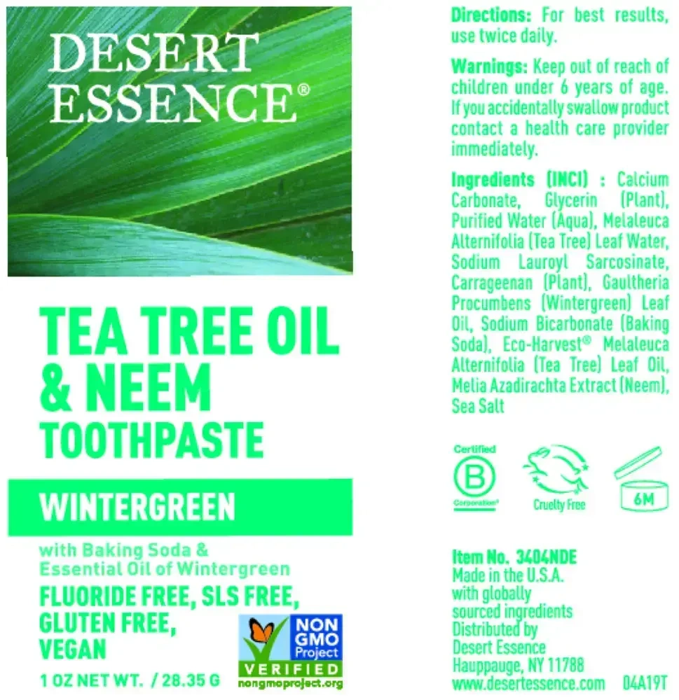 Product image for Tea Tree Oil &amp; Neem Tooth Winter.