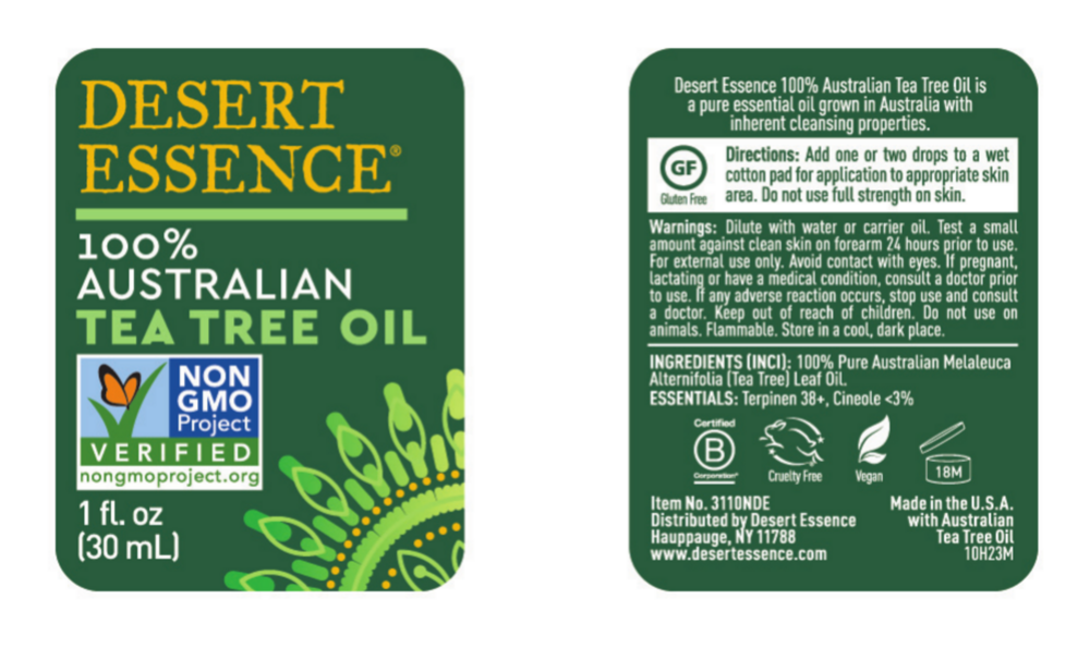 Product image for Tea Tree Oil 100% Australian.