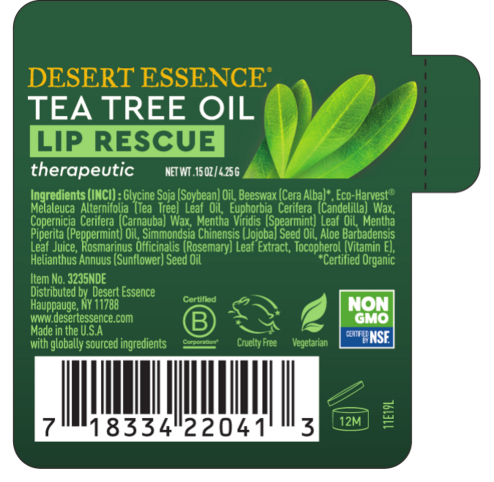 Product image for Tea Tree Oil Lip Rescue.