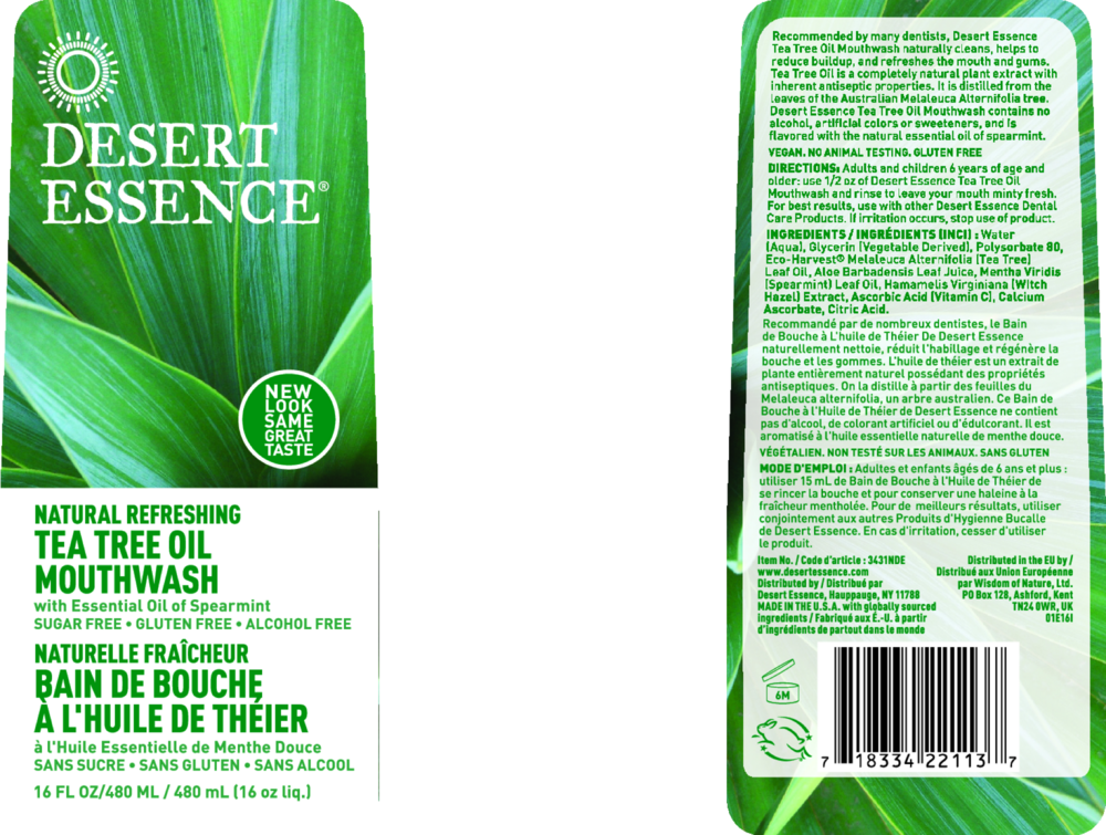 Product image for Tea Tree Oil Mouthwash Spearmin.