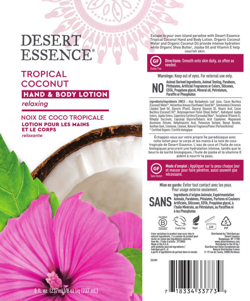 Product image for Tropical Coconut Hand &amp; Body Lotion.