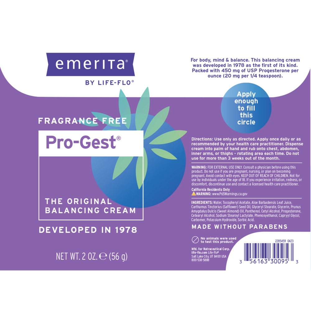 Product image for Pro-Gest paraben free.