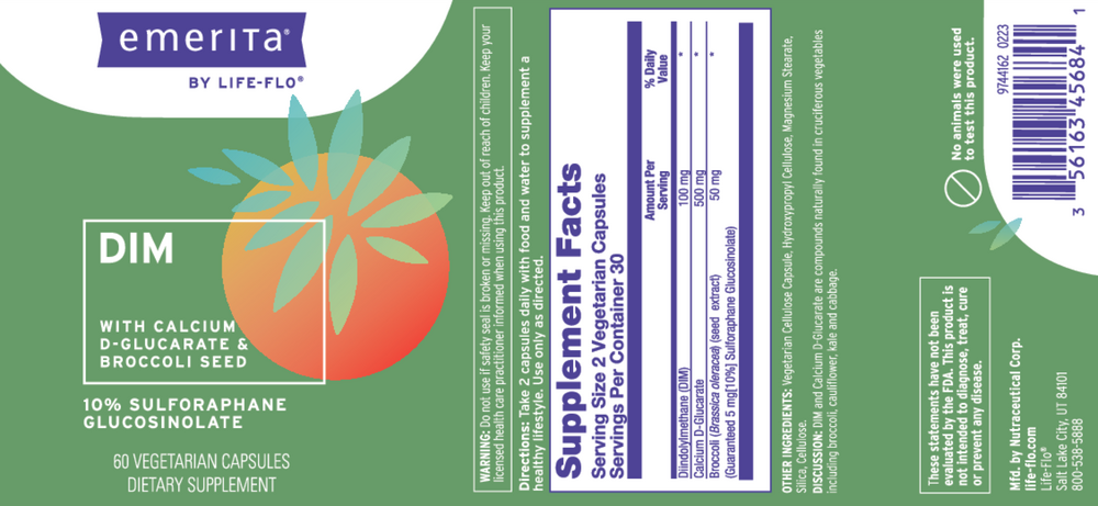 Product image for DIM with Calcium D-Glucarate.