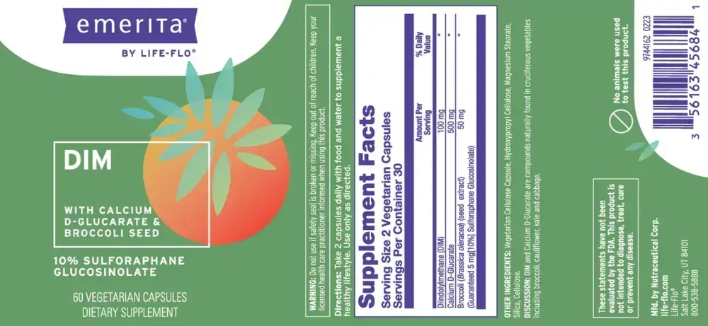Product image for DIM with Calcium D-Glucarate.