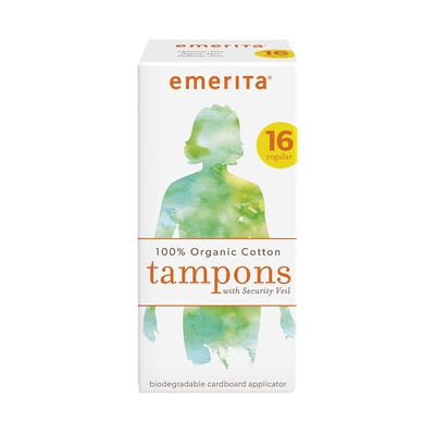 Organic Cotton Regular Tampons 16 count