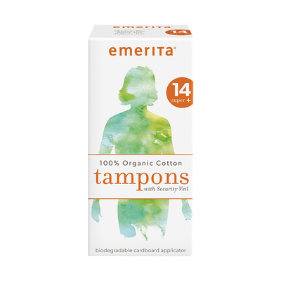 Organic Cotton Super Plus Tampons 14 count