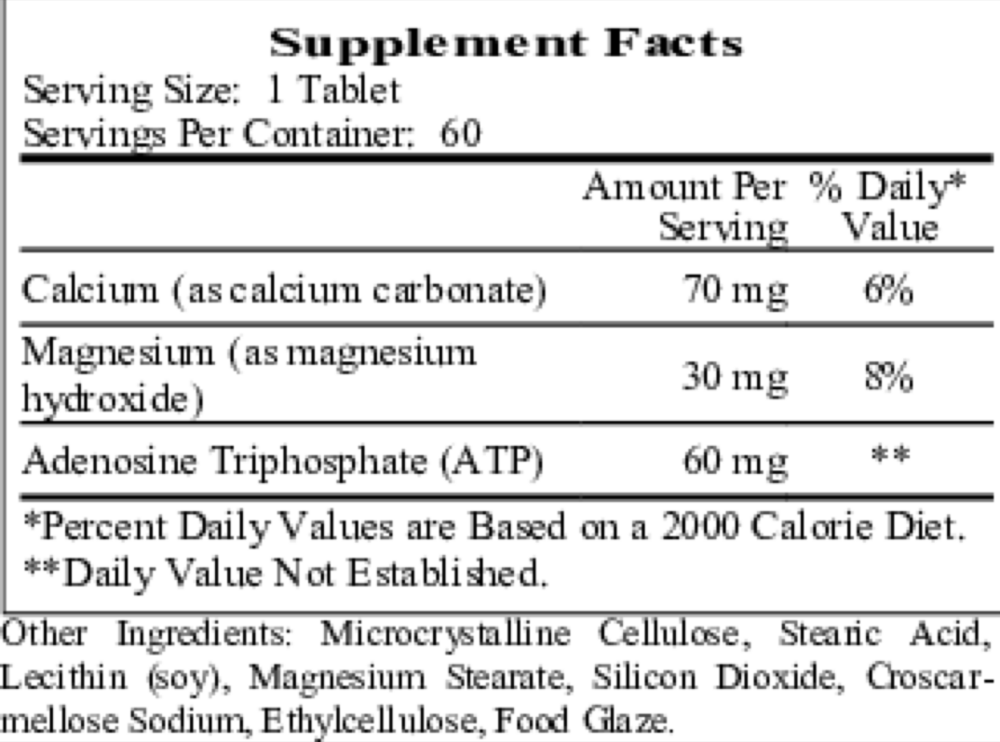 Product image for Liposomal Magnesium ATP (Mg30mg ATP60mg).