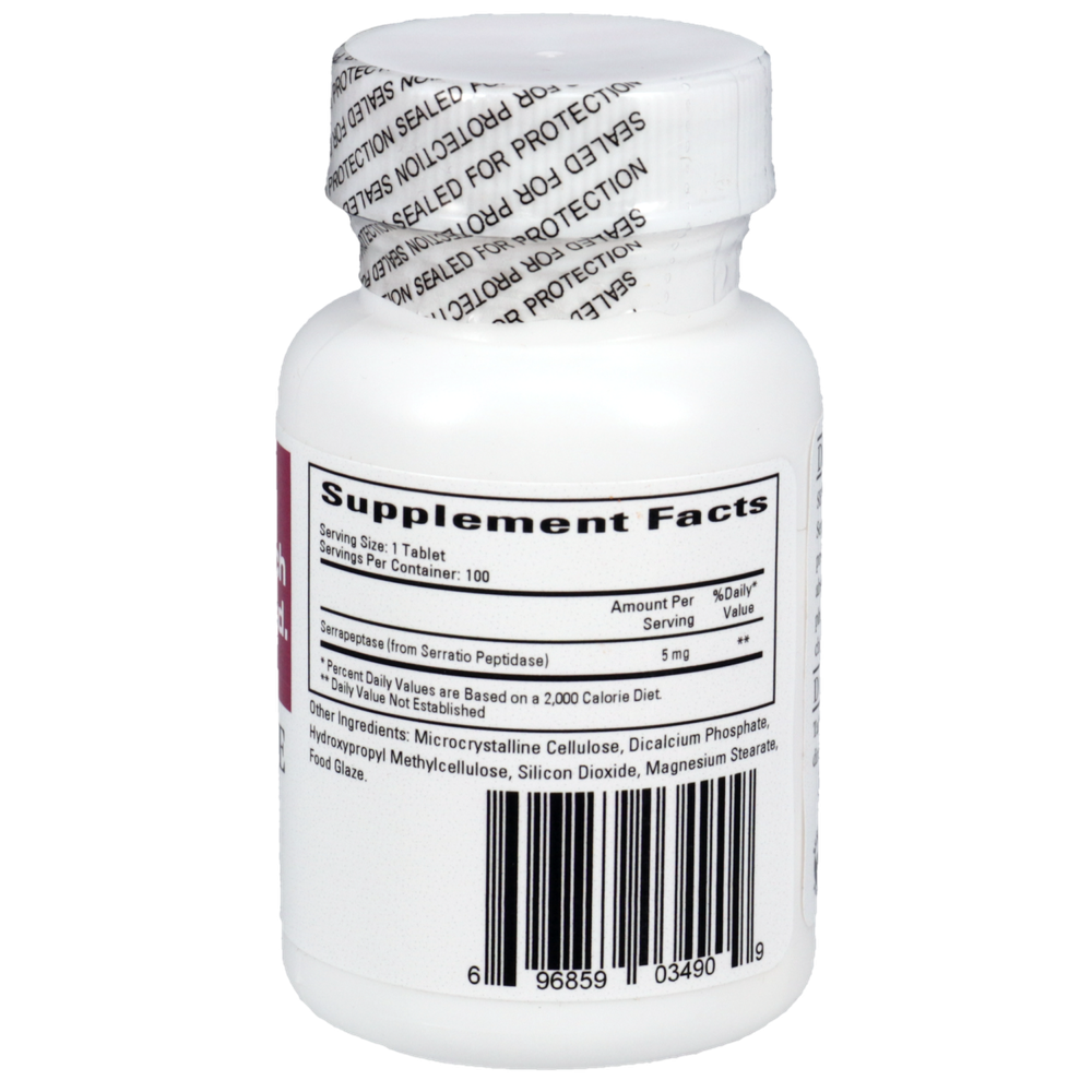 Product image for Serraflazyme (Serratia Peptidase 5mg).