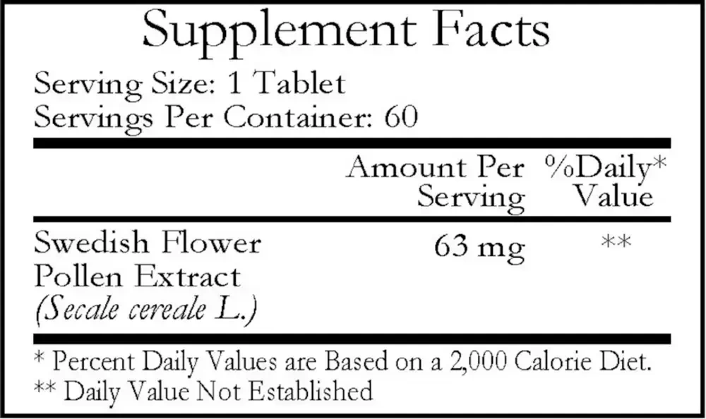 Product image for Swedish Flower Pollen 63mg.