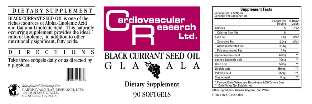Product image for Black Currant Seed Oil.