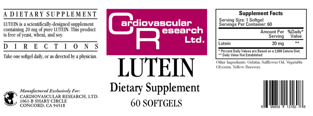 Product image for Lutein 20mg.