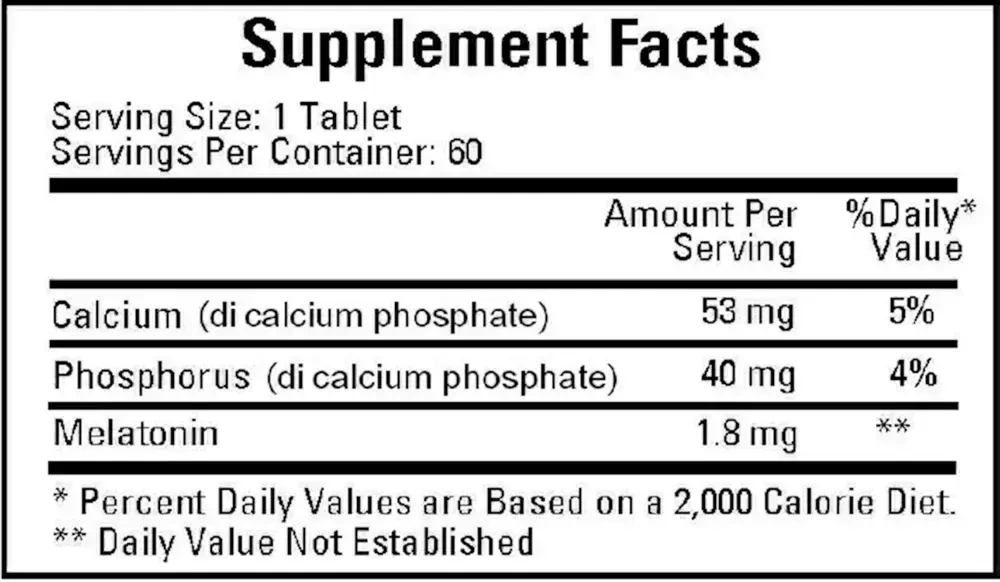 Product image for Multiphasic Melatonin SR (1.8mg).