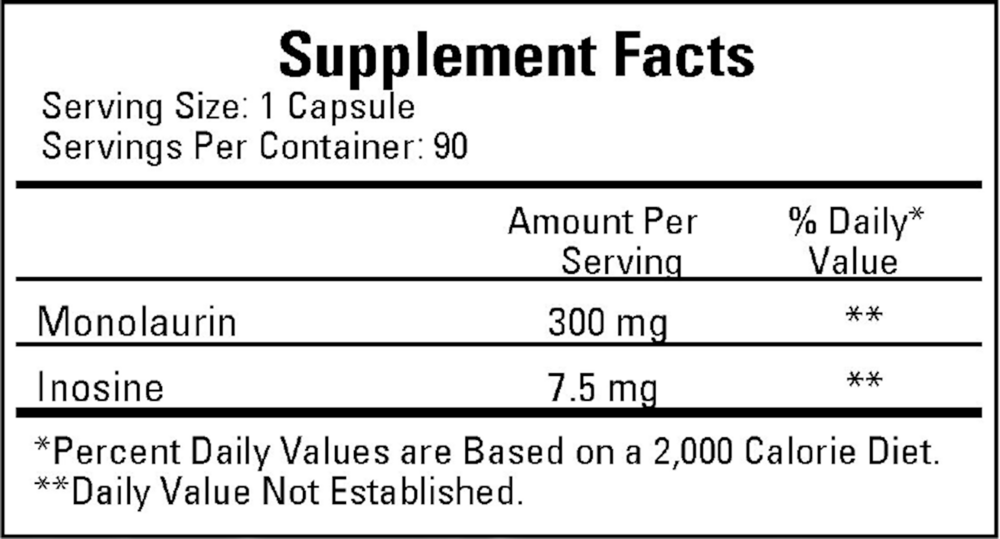 Product image for Monolaurin 300mg.