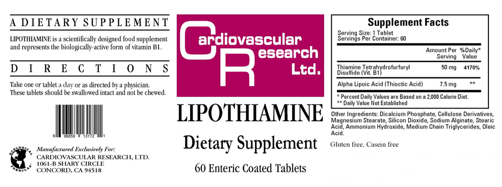 Product image for Lipothiamine.