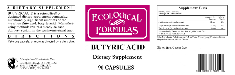 Product image for Butyric Acid 300mg.