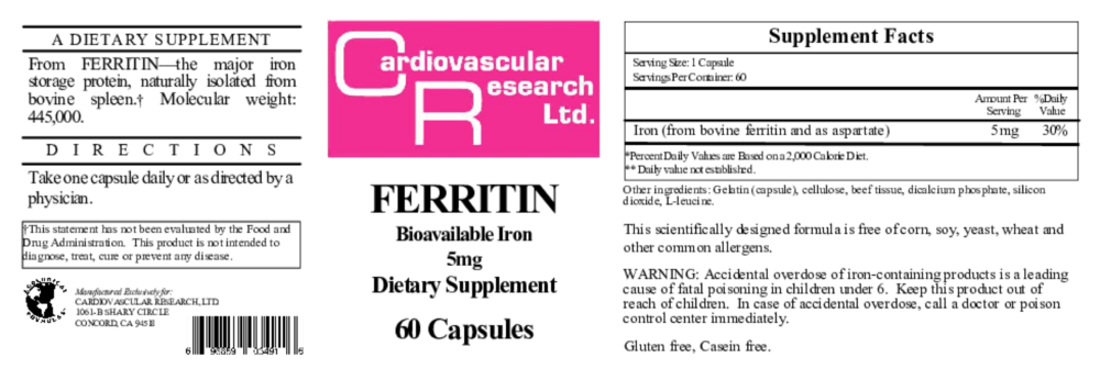 Product image for Ferritin.