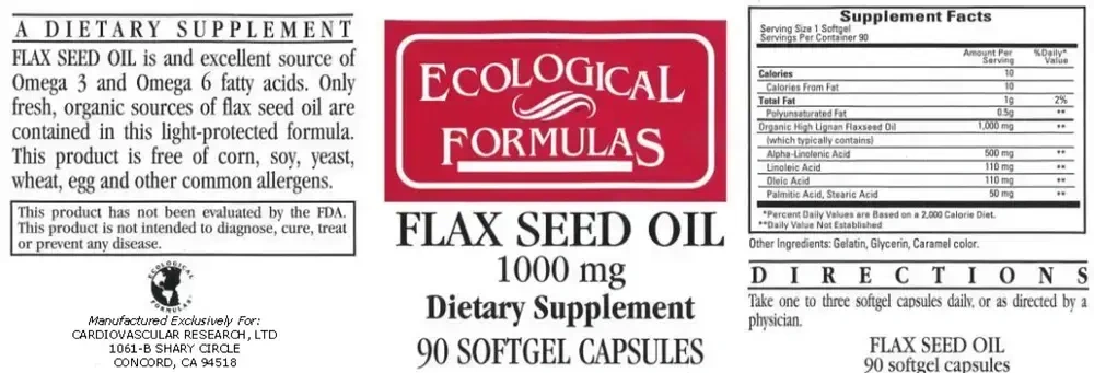 Product image for FlaxSeed Oil 1000mg.