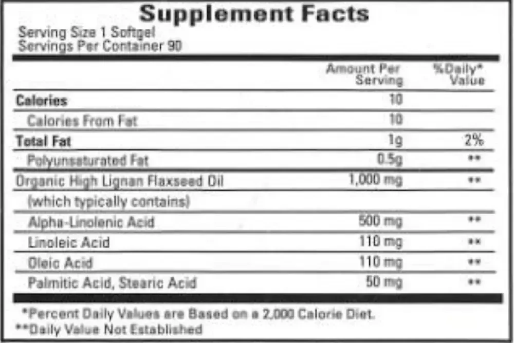 Product image for FlaxSeed Oil 1000mg.