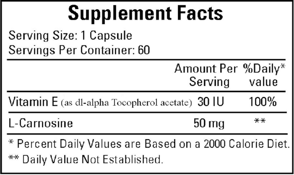 Product image for Carnosine 50mg.