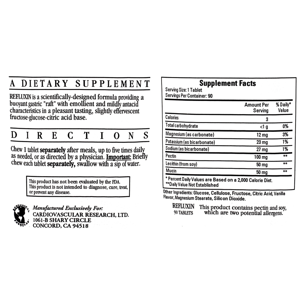 Product image for Refluxin.