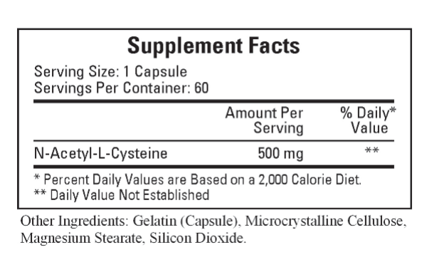 Product image for Resbid (N-AcetylCysteine SR 500mg).