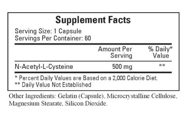 Product image for Resbid (N-AcetylCysteine SR 500mg).
