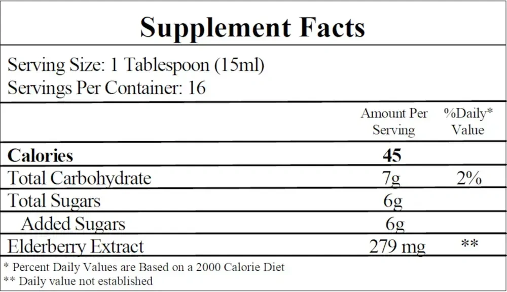 Product image for Black Elderberry Extract.
