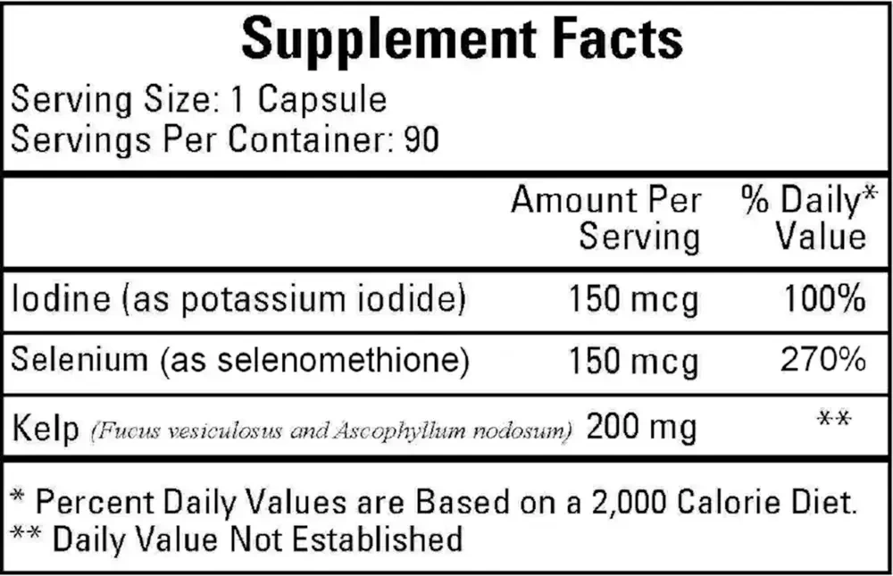 Product image for Kelp w/Selenomethionine and Iodine.