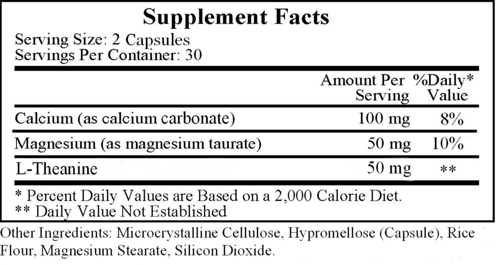 Product image for Shpilkes (CA Carbonate&#x2F;MG Taurate + L-Theanine).