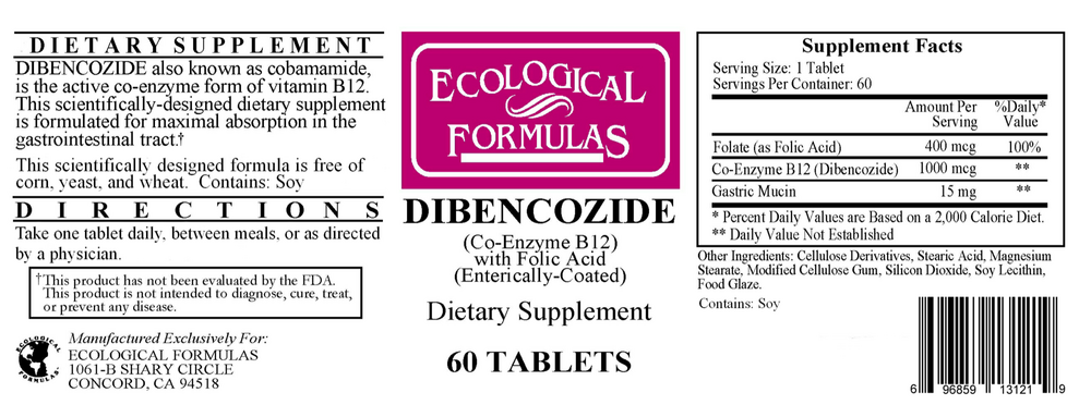 Product image for Dibencozide (B12 Coenzyme&#x2F;Folic Acid).