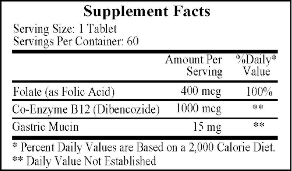 Product image for Dibencozide (B12 Coenzyme&#x2F;Folic Acid).