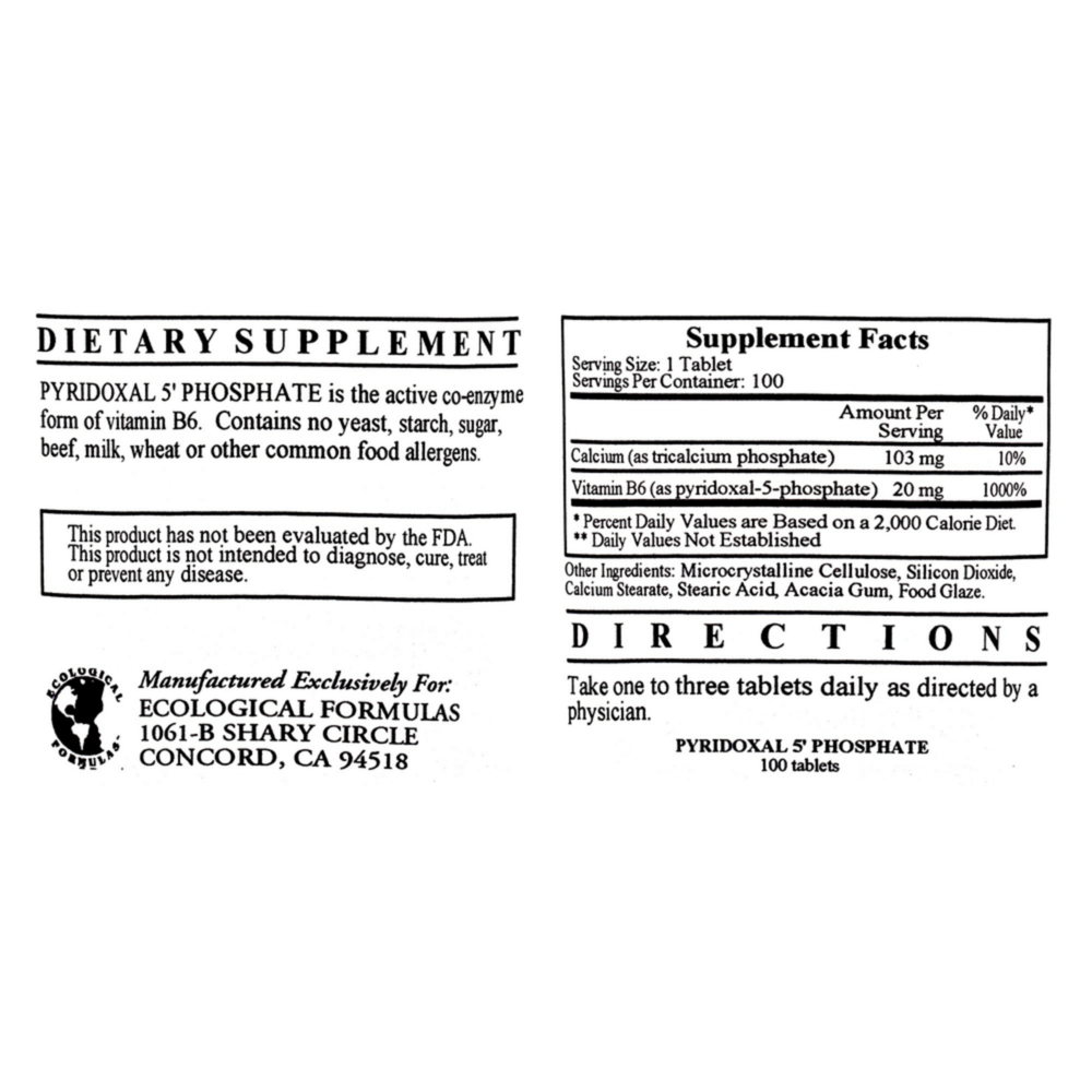 Product image for Pyridoxal 5' Phosphate.