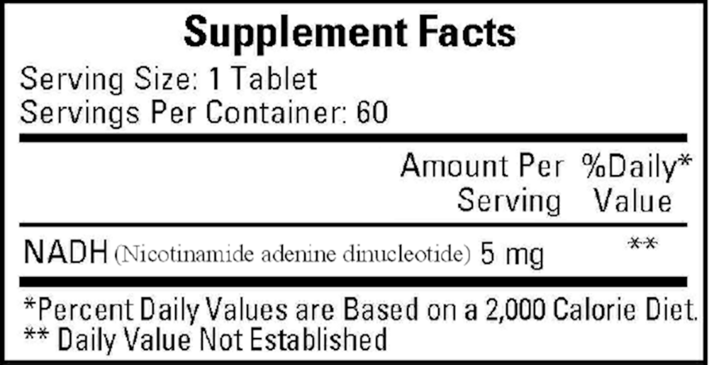 Product image for NADH 5mg.
