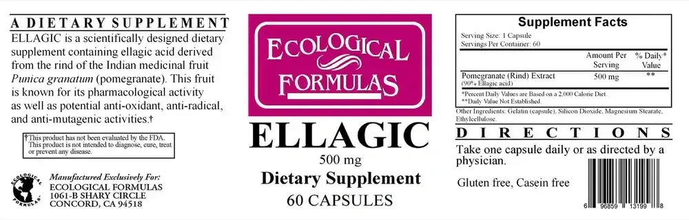 Product image for Ellagic 500mg.
