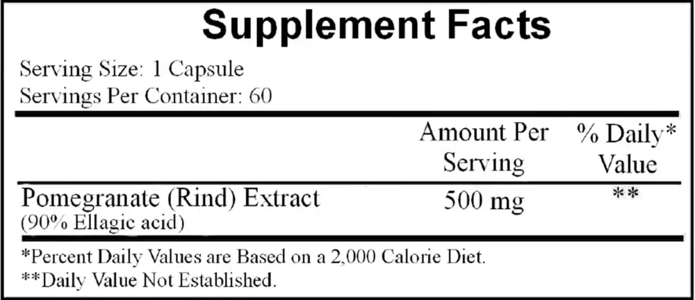 Product image for Ellagic 500mg.