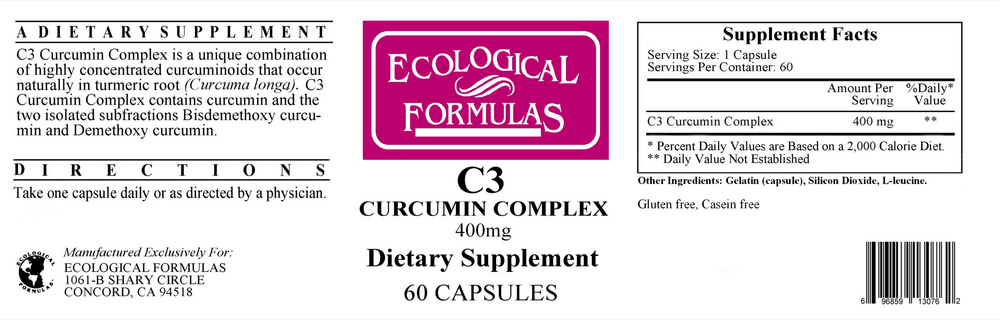 Product image for Curcumin C3 Complex.